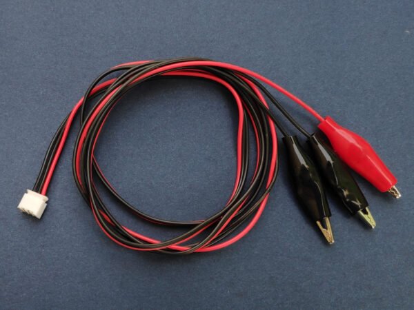 BioAmp Cable with JST PH 2.0mm 3-pin connector and Alligator clips